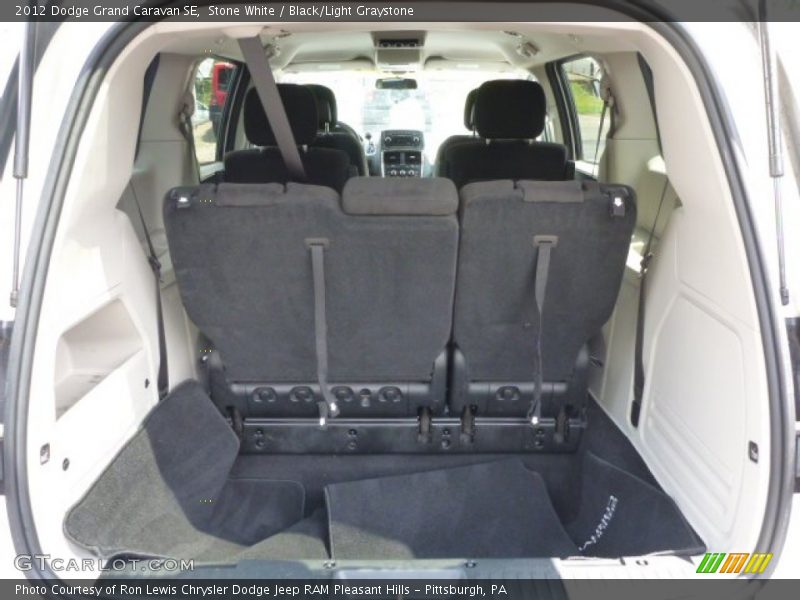 Stone White / Black/Light Graystone 2012 Dodge Grand Caravan SE