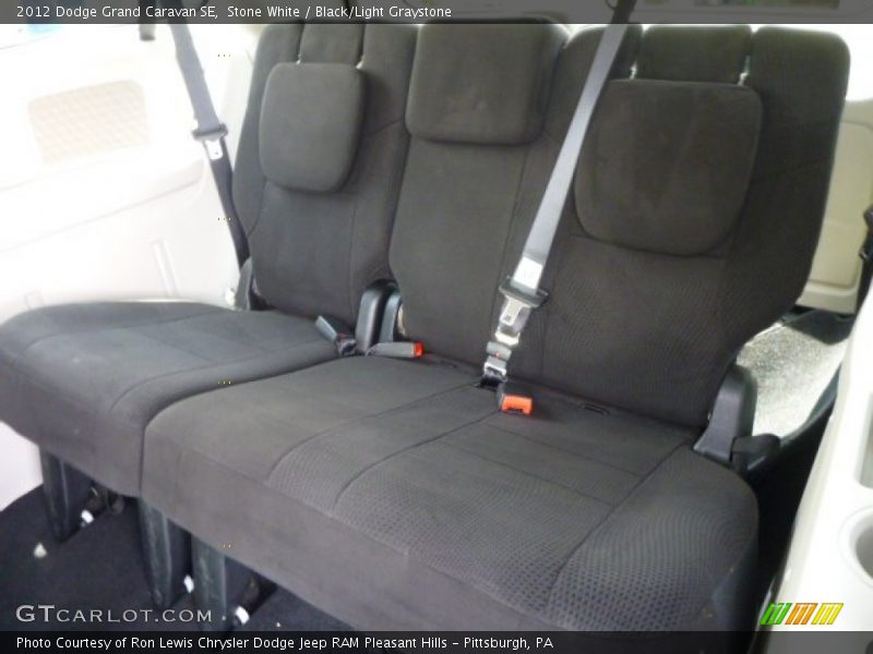 Stone White / Black/Light Graystone 2012 Dodge Grand Caravan SE