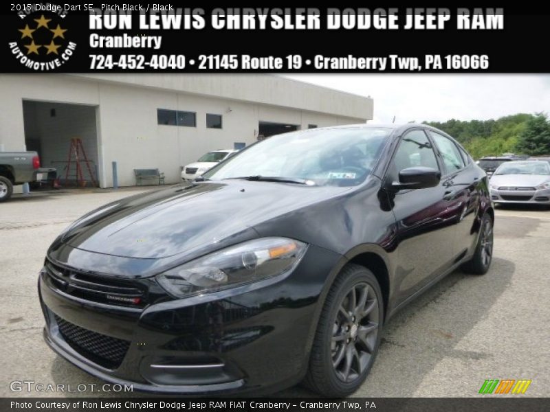 Pitch Black / Black 2015 Dodge Dart SE