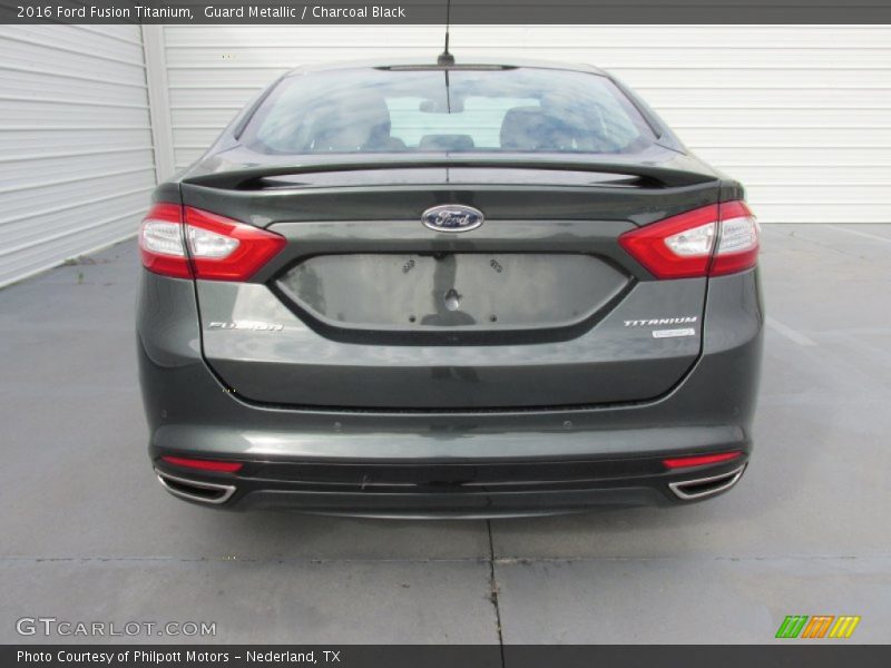 Guard Metallic / Charcoal Black 2016 Ford Fusion Titanium