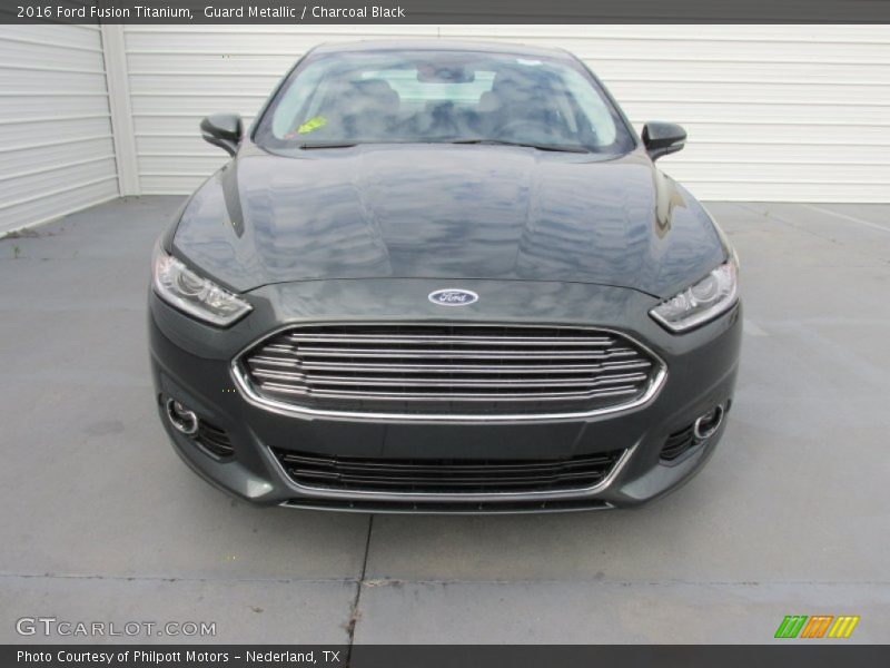 Guard Metallic / Charcoal Black 2016 Ford Fusion Titanium