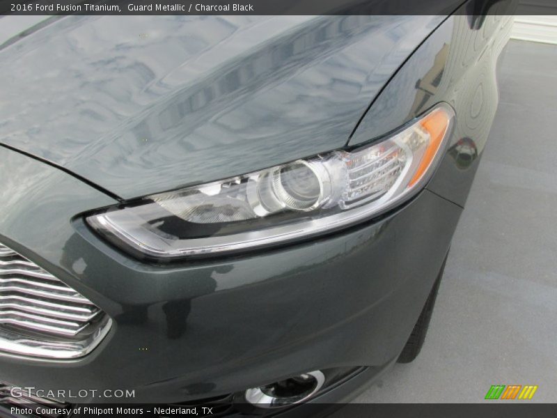 Guard Metallic / Charcoal Black 2016 Ford Fusion Titanium