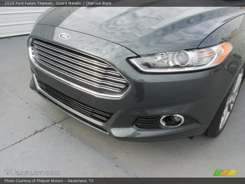 Guard Metallic / Charcoal Black 2016 Ford Fusion Titanium