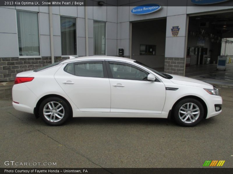 Snow White Pearl / Beige 2013 Kia Optima LX