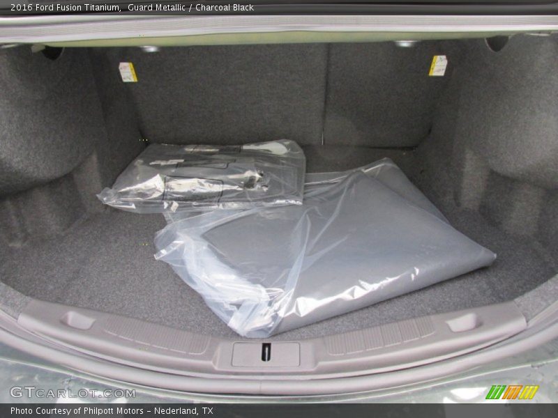 Guard Metallic / Charcoal Black 2016 Ford Fusion Titanium
