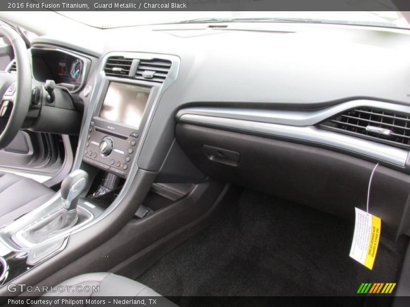 Guard Metallic / Charcoal Black 2016 Ford Fusion Titanium