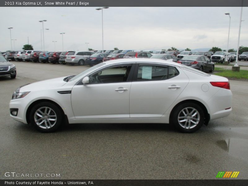 Snow White Pearl / Beige 2013 Kia Optima LX
