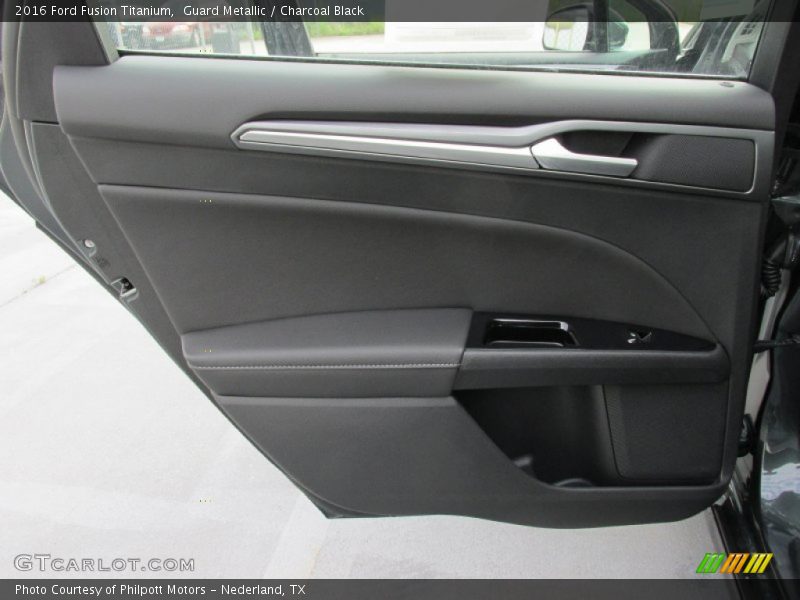 Guard Metallic / Charcoal Black 2016 Ford Fusion Titanium
