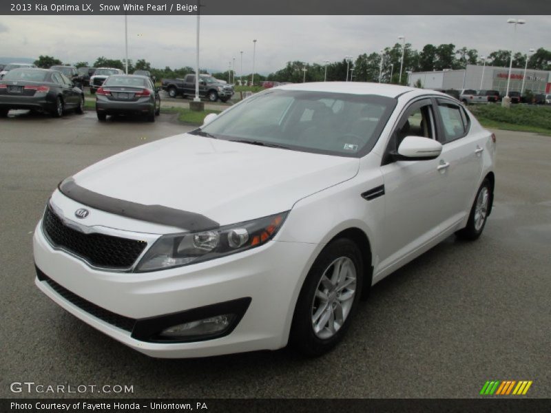 Snow White Pearl / Beige 2013 Kia Optima LX