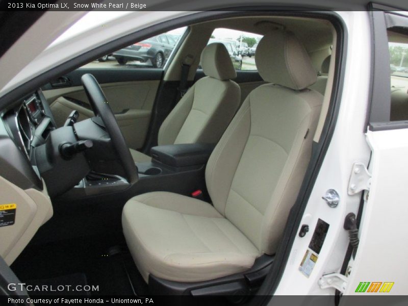 Snow White Pearl / Beige 2013 Kia Optima LX