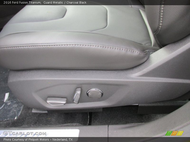 Guard Metallic / Charcoal Black 2016 Ford Fusion Titanium