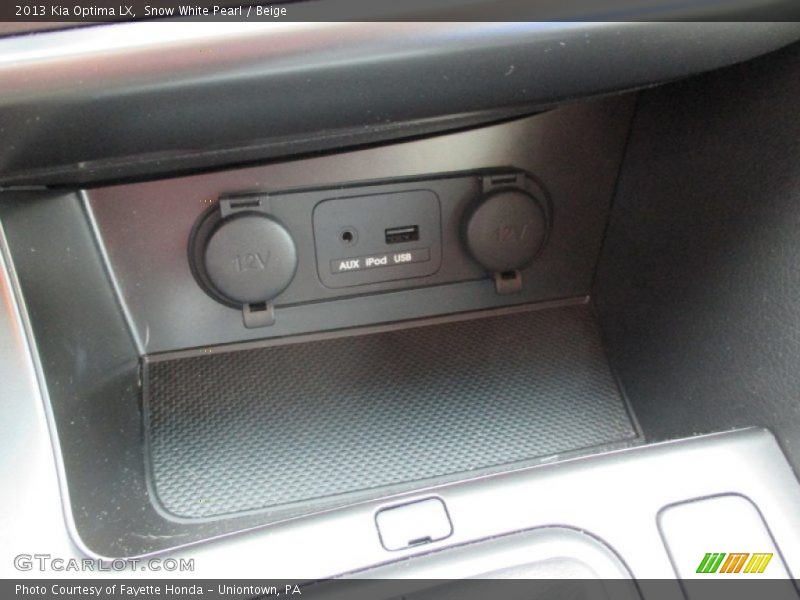 Snow White Pearl / Beige 2013 Kia Optima LX
