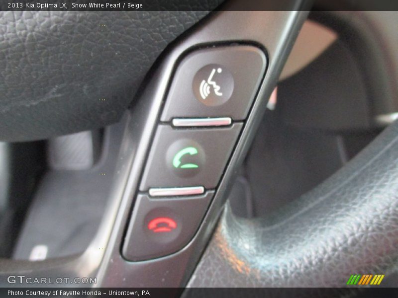 Snow White Pearl / Beige 2013 Kia Optima LX