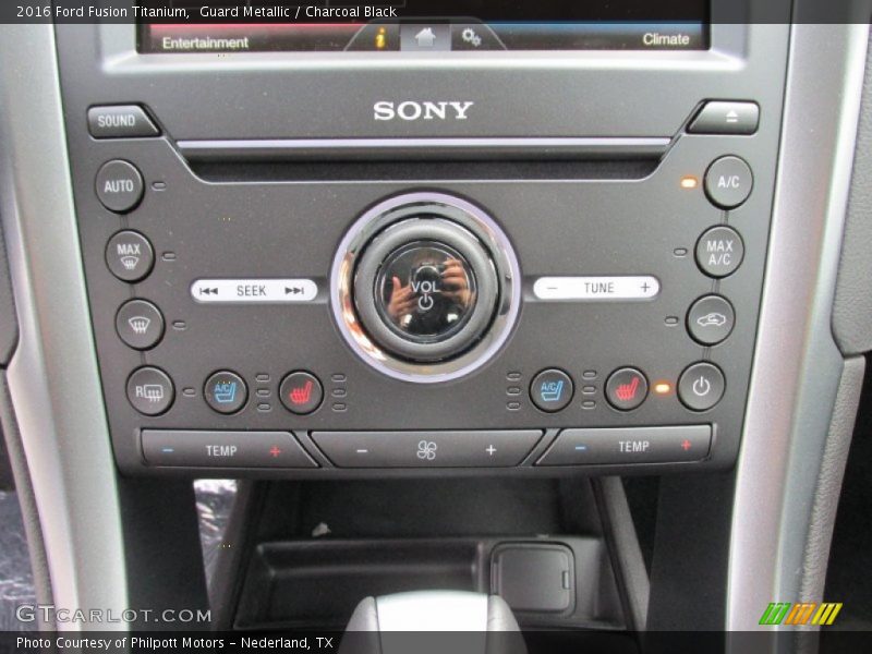Controls of 2016 Fusion Titanium