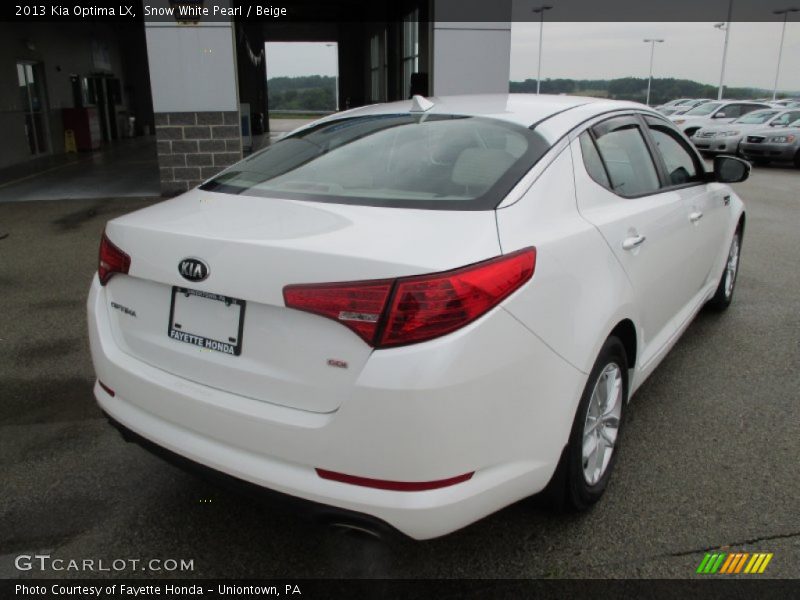 Snow White Pearl / Beige 2013 Kia Optima LX