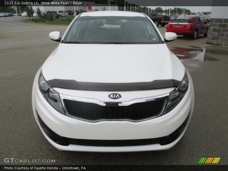 Snow White Pearl / Beige 2013 Kia Optima LX