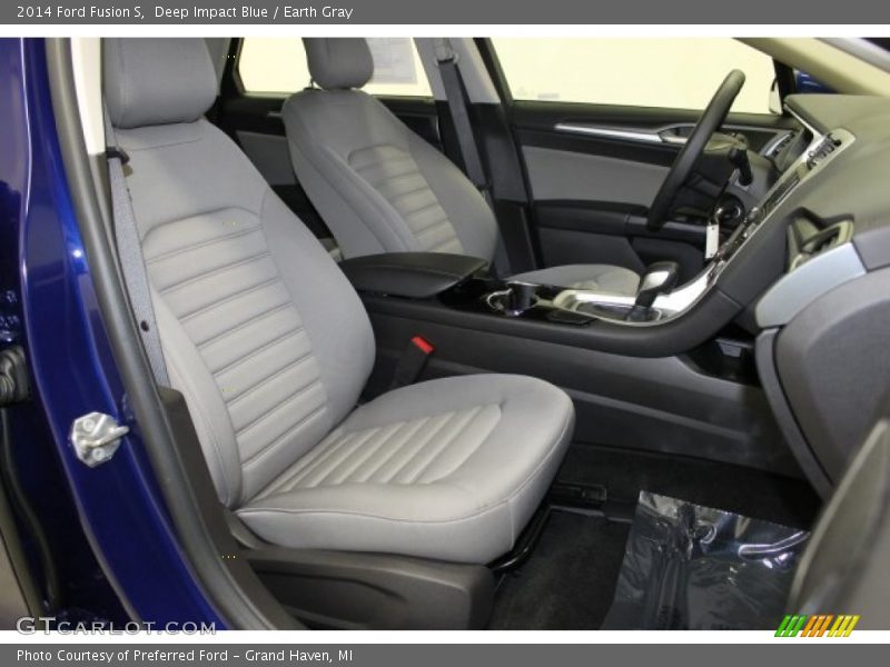 Deep Impact Blue / Earth Gray 2014 Ford Fusion S