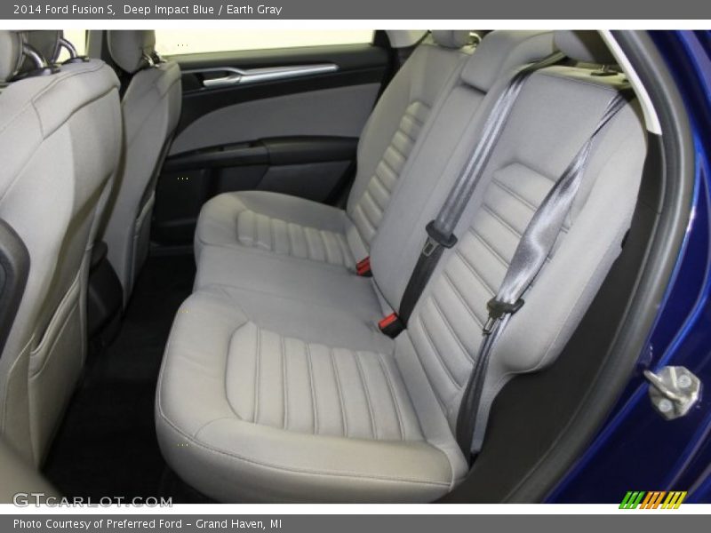 Deep Impact Blue / Earth Gray 2014 Ford Fusion S