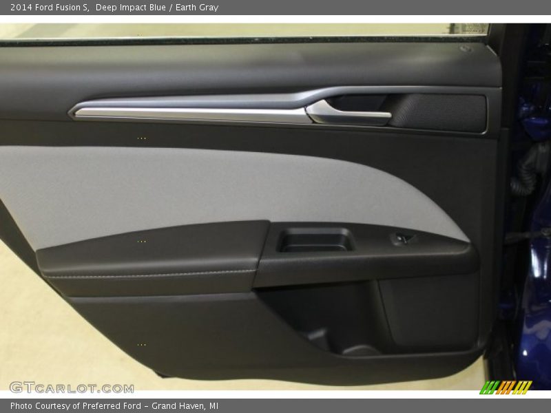 Deep Impact Blue / Earth Gray 2014 Ford Fusion S