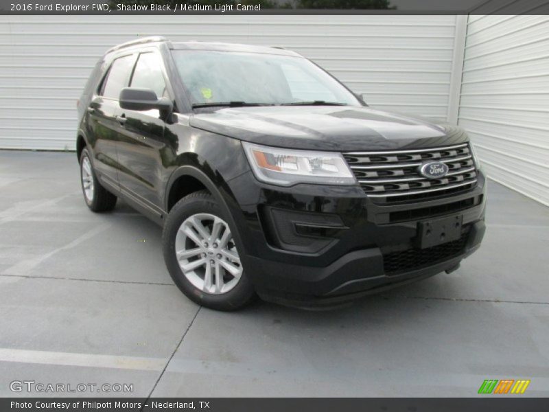 Shadow Black / Medium Light Camel 2016 Ford Explorer FWD
