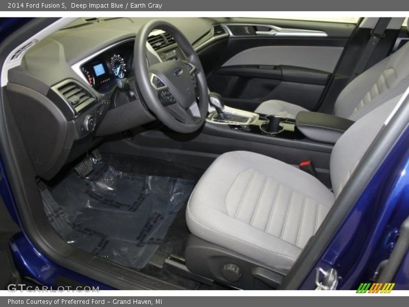 Deep Impact Blue / Earth Gray 2014 Ford Fusion S