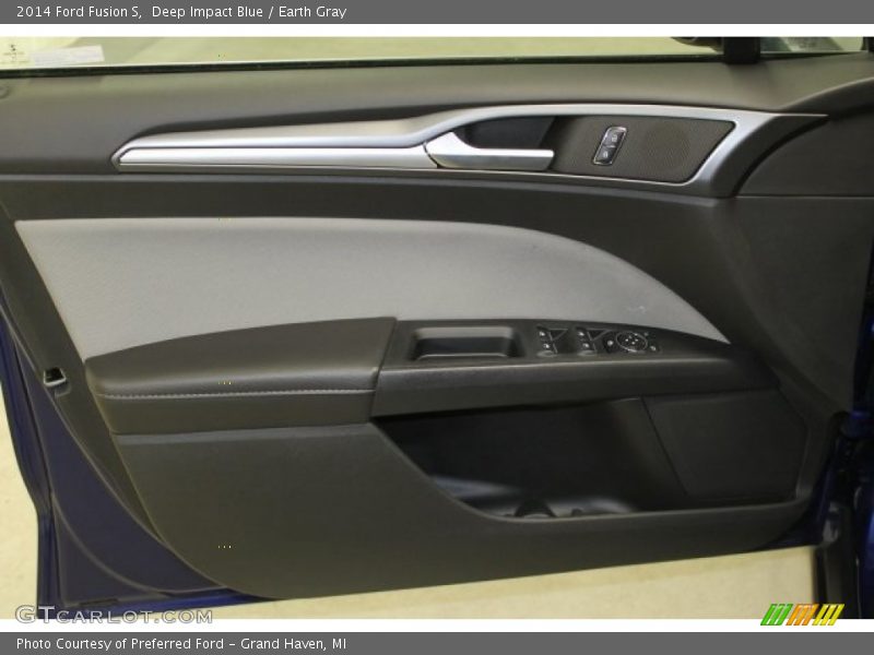 Deep Impact Blue / Earth Gray 2014 Ford Fusion S