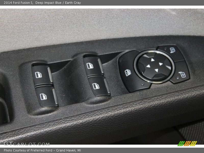 Deep Impact Blue / Earth Gray 2014 Ford Fusion S