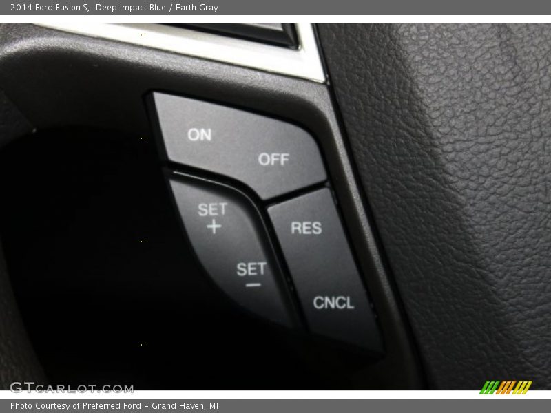 Deep Impact Blue / Earth Gray 2014 Ford Fusion S