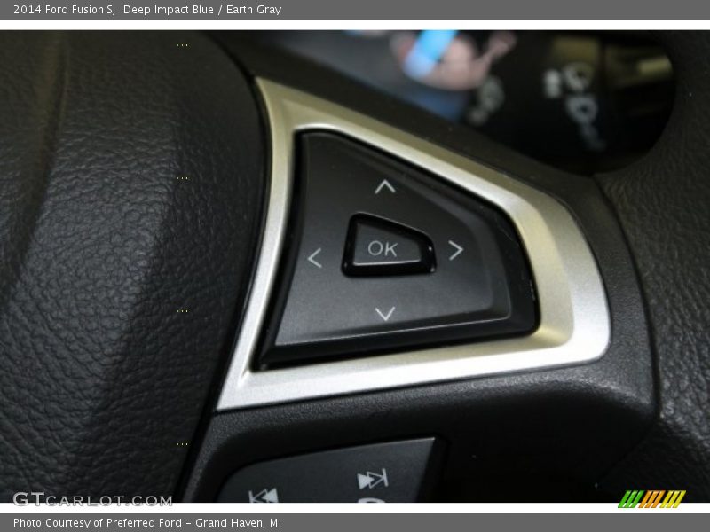 Deep Impact Blue / Earth Gray 2014 Ford Fusion S