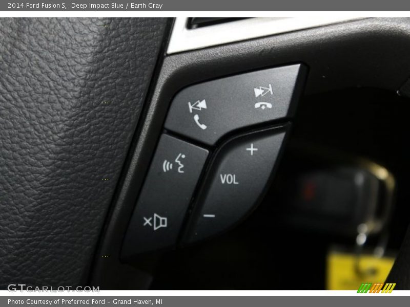 Deep Impact Blue / Earth Gray 2014 Ford Fusion S