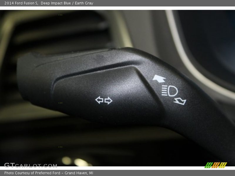 Deep Impact Blue / Earth Gray 2014 Ford Fusion S