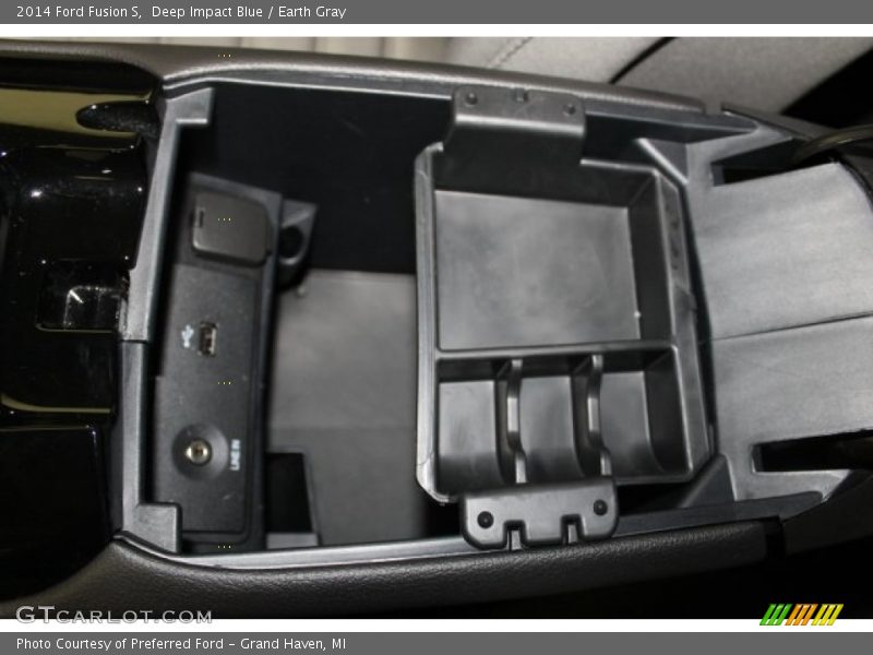 Deep Impact Blue / Earth Gray 2014 Ford Fusion S