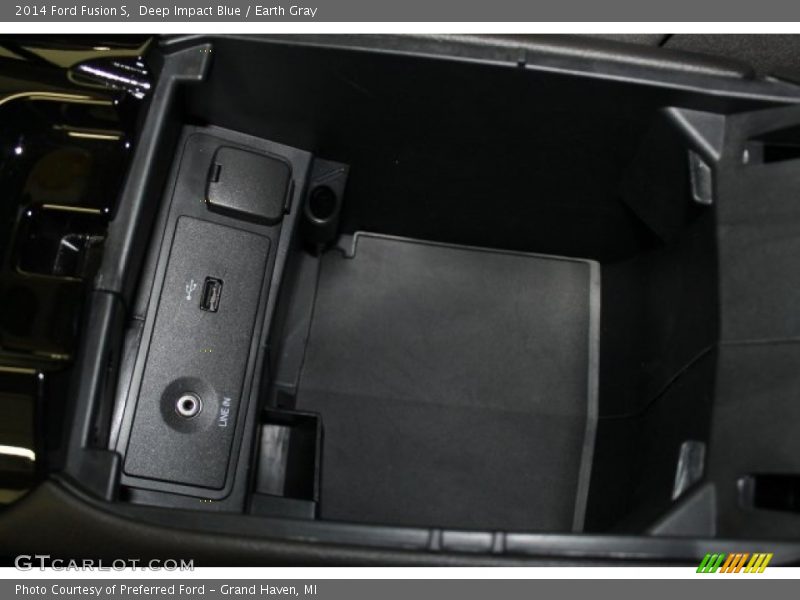 Deep Impact Blue / Earth Gray 2014 Ford Fusion S