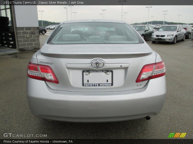 Classic Silver Metallic / Ash Gray 2010 Toyota Camry LE