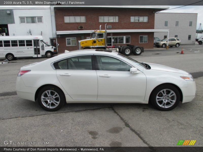 White Diamond Pearl / Parchment 2009 Acura TL 3.5