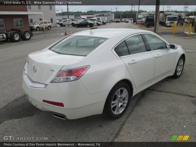 White Diamond Pearl / Parchment 2009 Acura TL 3.5
