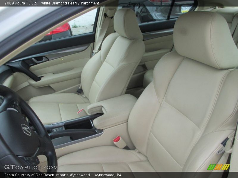 White Diamond Pearl / Parchment 2009 Acura TL 3.5