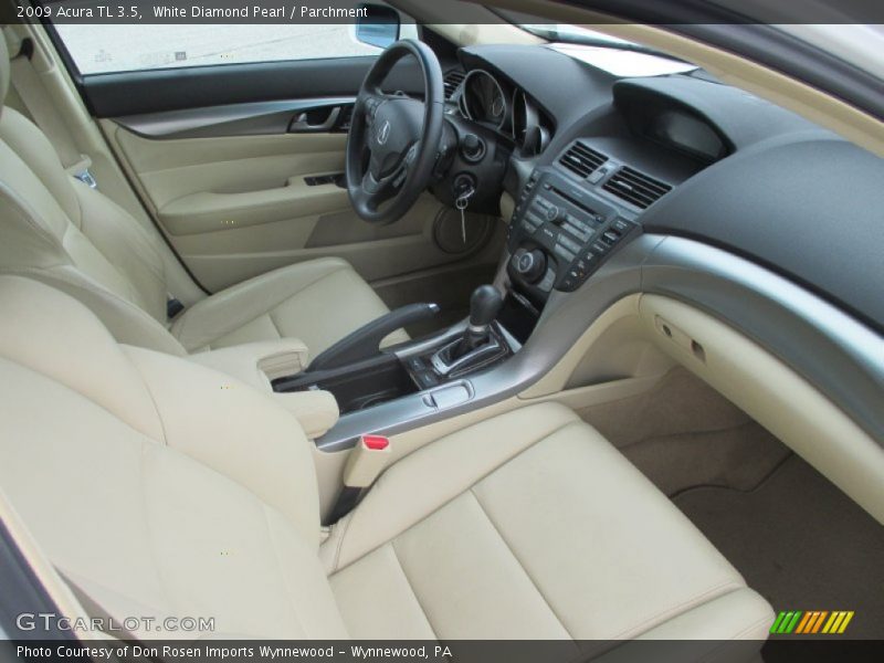 White Diamond Pearl / Parchment 2009 Acura TL 3.5