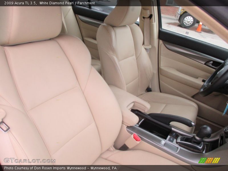 White Diamond Pearl / Parchment 2009 Acura TL 3.5