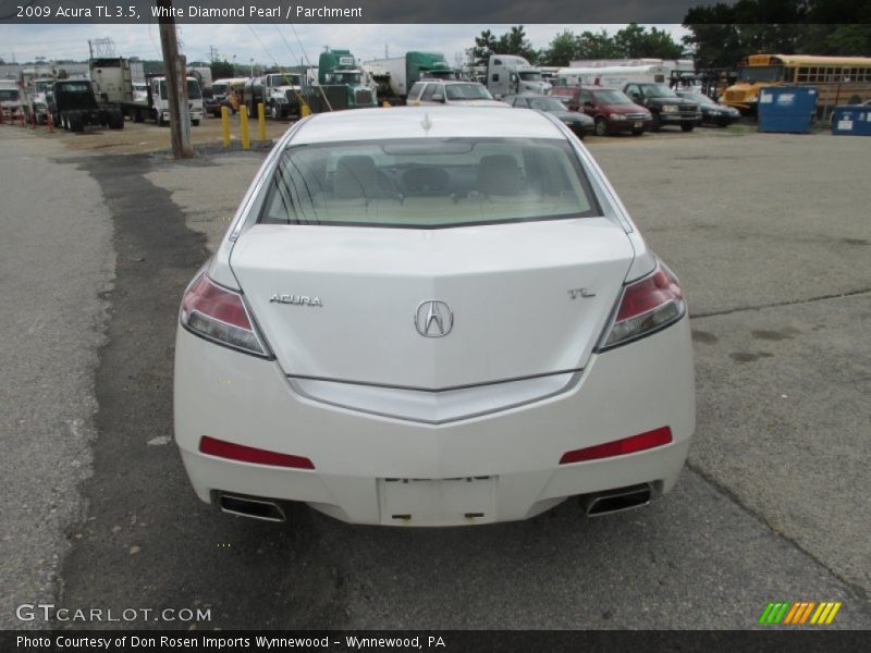 White Diamond Pearl / Parchment 2009 Acura TL 3.5