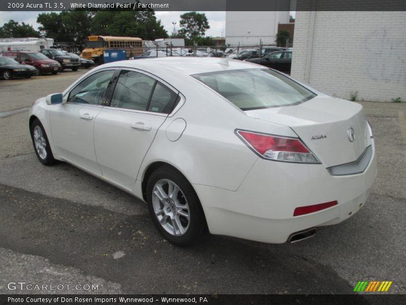 White Diamond Pearl / Parchment 2009 Acura TL 3.5