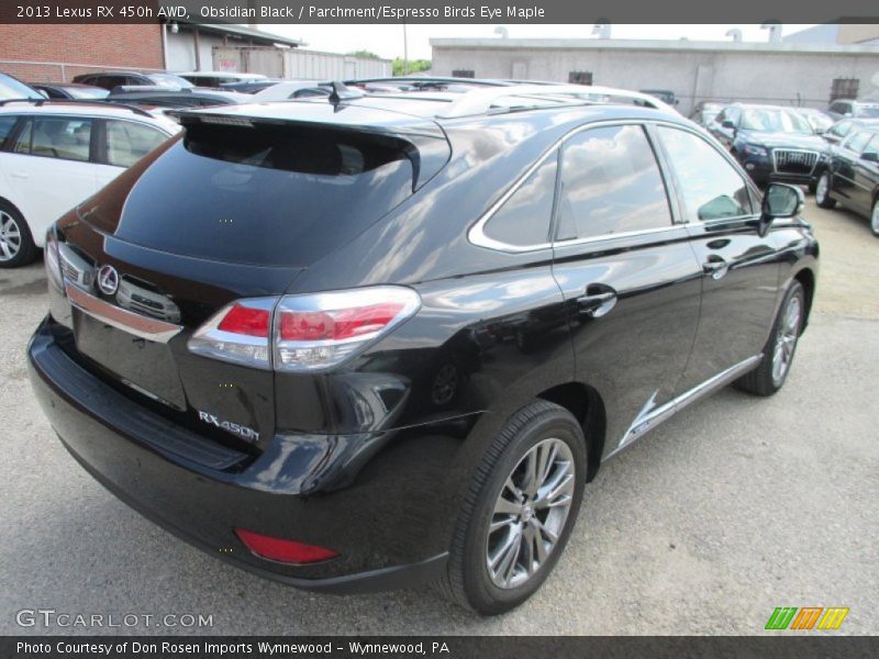 Obsidian Black / Parchment/Espresso Birds Eye Maple 2013 Lexus RX 450h AWD