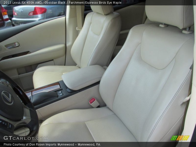 Obsidian Black / Parchment/Espresso Birds Eye Maple 2013 Lexus RX 450h AWD