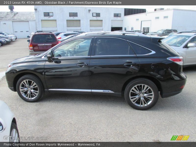 Obsidian Black / Parchment/Espresso Birds Eye Maple 2013 Lexus RX 450h AWD