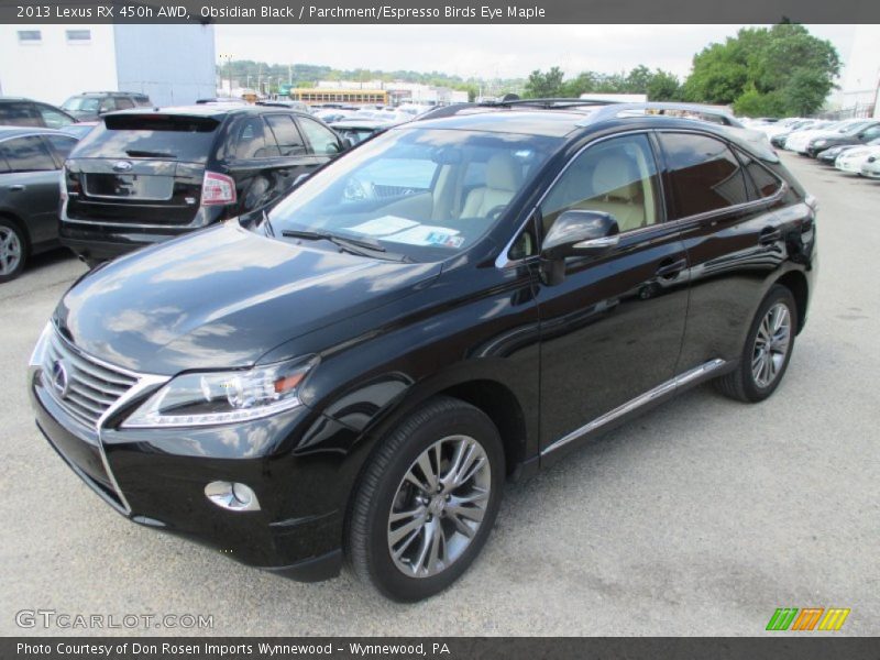 Obsidian Black / Parchment/Espresso Birds Eye Maple 2013 Lexus RX 450h AWD