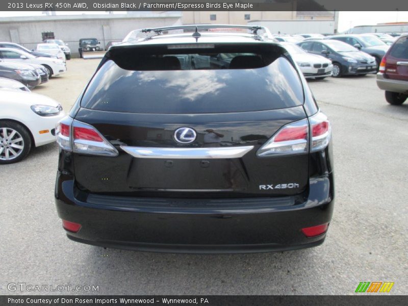 Obsidian Black / Parchment/Espresso Birds Eye Maple 2013 Lexus RX 450h AWD