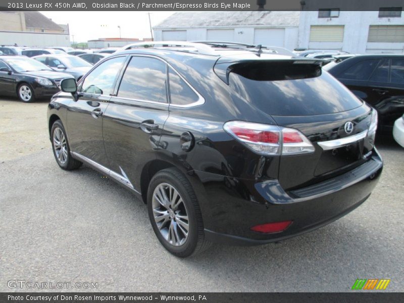 Obsidian Black / Parchment/Espresso Birds Eye Maple 2013 Lexus RX 450h AWD