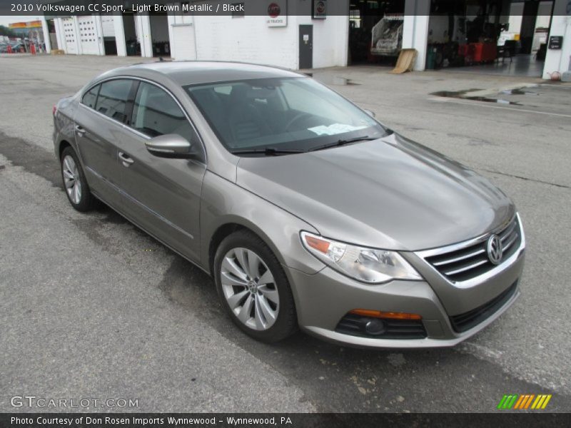 Light Brown Metallic / Black 2010 Volkswagen CC Sport