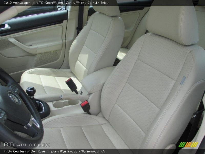 Candy White / Cornsilk Beige 2012 Volkswagen Jetta TDI SportWagen