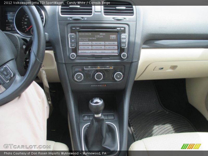 Candy White / Cornsilk Beige 2012 Volkswagen Jetta TDI SportWagen